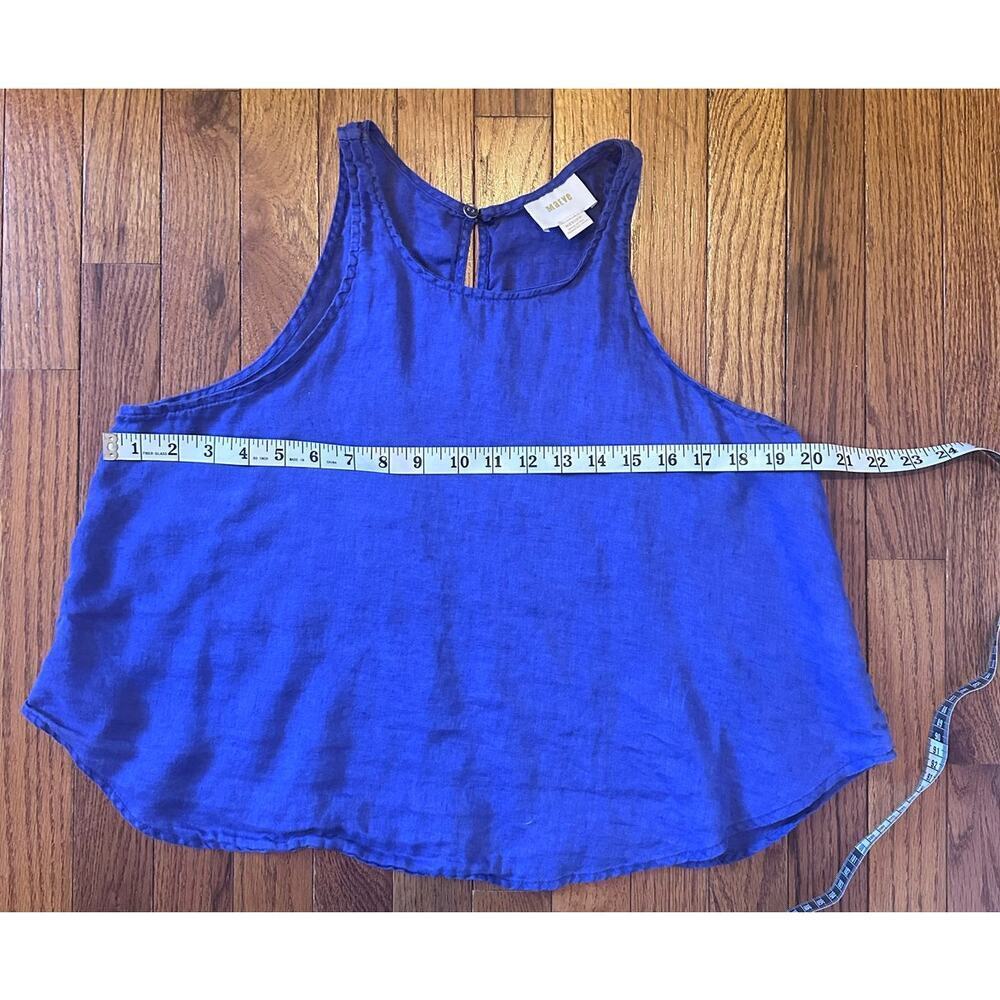 Maeve purple Linen Racerback Tank - Picture 7 of 10